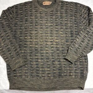 Vintage 90s Shenandoah Grandpa 3D Crewneck Sweater Men's Large Made In USA